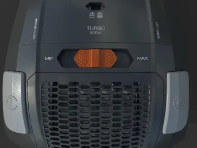 Vacuum Cleaner Low-poly 3D model