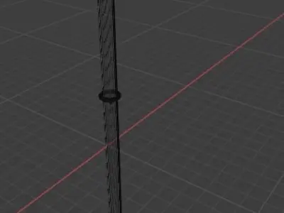 Simple Flag Pole  Free low-poly 3D model