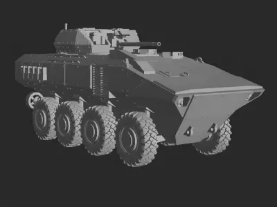 SuperAV 8X8 MCT30 TURRET 3D print model