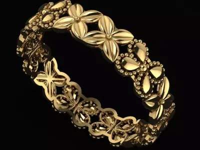 Arabic Tire Ring  3D print model