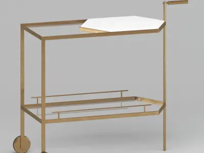 Bar Cart 3D model