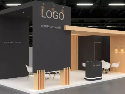 3D Booth Model 3D model