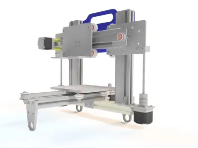 3D PRINTER DESIGN Low-poly 3D model