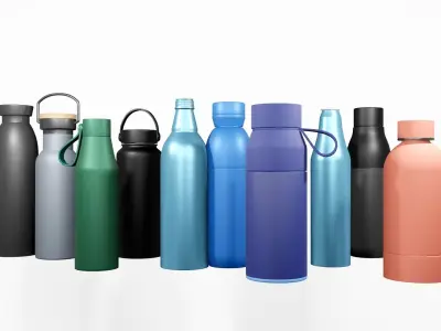 Bottles Water  3D model