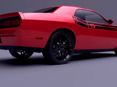 Dodge Challenger RT 3D Model 3D model