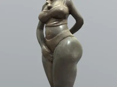 Ovialeke-Beautiful Woman Low-poly 3D model