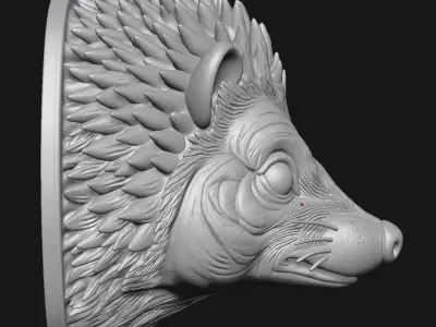 hedgehog 3D print model