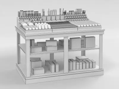 Bobbi Brown Cosmetics Stand 3D model