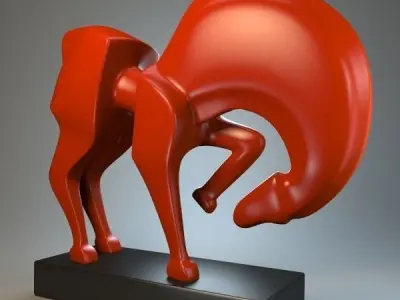 Sculpture Trotter P 3D print model
