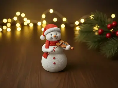 Christmas snowman decoration 3D print model