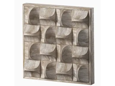Wood wall decor Pickford by Uttermost 3D model