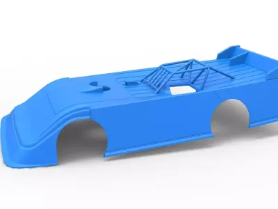 Shell of Super Dirt Late model Version 2 Scale 1 to 25 3D print model