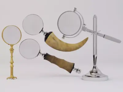 Decorative Magnifying Glasses by ZARA HOME 2 3D model