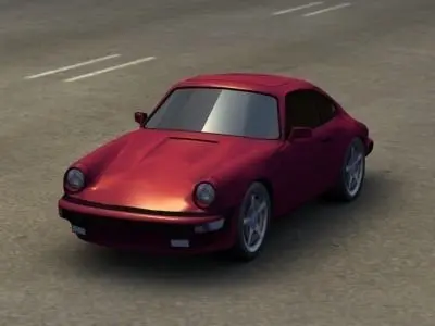 Porsche 911 Low-poly 3D model