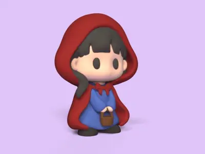 Little Red Riding Hood 3D print model