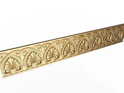 Ornament Element Molding 012 Low-poly 3D model