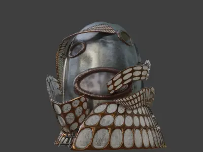 Solarpunk PBR  sci-fi building 3D model