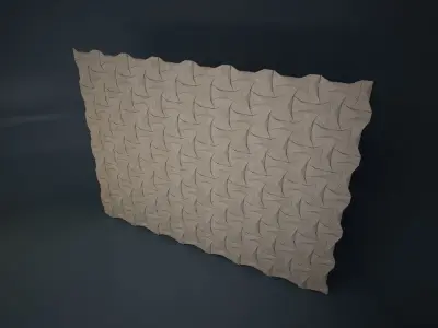 02 KAZA PATTERN WALL 3D model