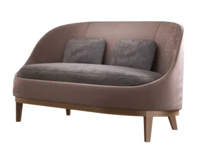 Piet Boon BELLE armchair and loveseat sofa SET 3D model