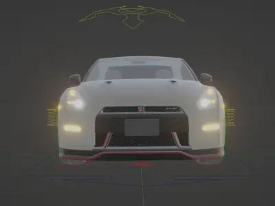 car nissan gt 3D model