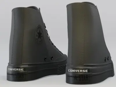 Basketball Leather Shoes Chuck Taylor 3D model