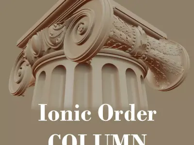 Ionic order - COLUMN 3D model