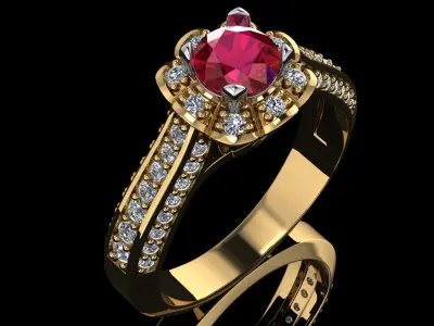 FASHION RING Free 3D print model