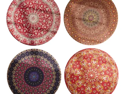 round carpet 28 3D model