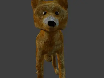 Coyote Puppy 3D model