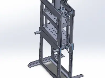 hydraulic punching device for molding 3D model
