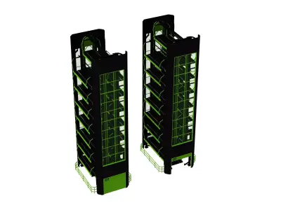 SMART ROTARY CAR PARKING SYSTEM FOR  3D model