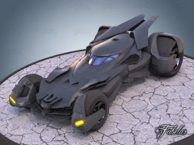 Bat vehicle 01 Low-poly 3D model