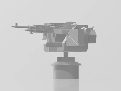 M240B weapon Ship 3D print model