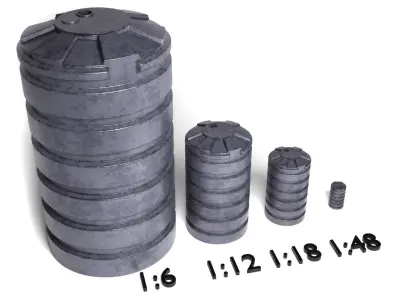 Hangar Barrel 1-12 scale Blackseries  Free 3D print model
