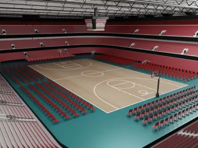 Basketball Stadium 3D model purchase