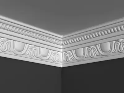 Cornice Moulding 3D model 3D model