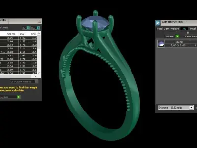 ring code 107 3D print model