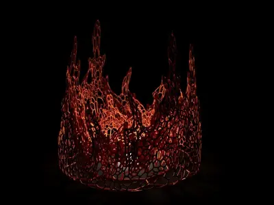 Fire flame 3D print model