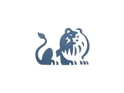 Lion Emblem v4 004 Low-poly 3D model