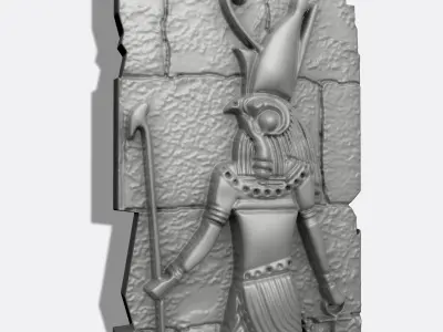 HORUS KING PENDANT  WALL DECORATION ANCIENT EGYPT 3D print model