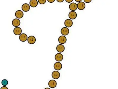 J letter Pendant Diamonds 3D print model