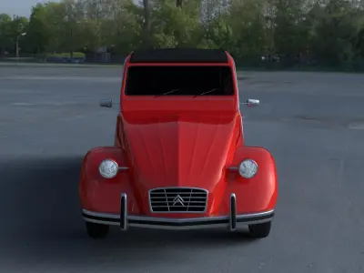 Citroen 2CV HDRI 3D model