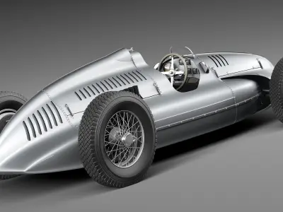 Auto Union type D 1938 3D model