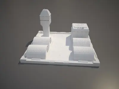 Miniature Airport Building 3D print model