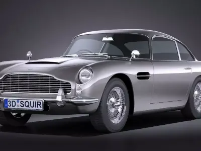 Aston Martin DB5 1963 VRAY  3D model