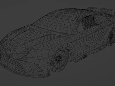 2023 Toyota Camry Nascar Next Gen Low-poly 3D model