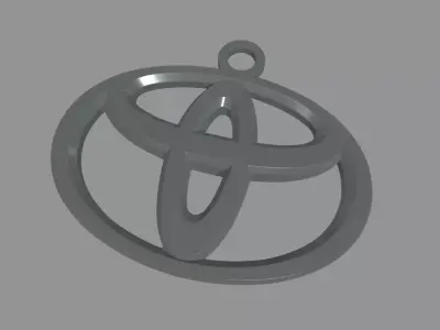 Toyota Key Ring Chain 3D print model