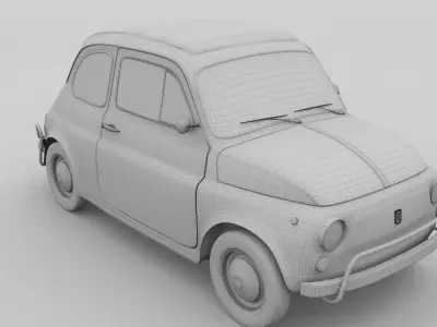 Fiat 1968 500L Luxe rev 3D model