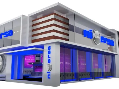 Exterior Design Tent Exhibition Stand a540b 3D model