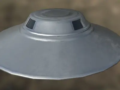 Flying Saucer PBR Low-poly 3D model